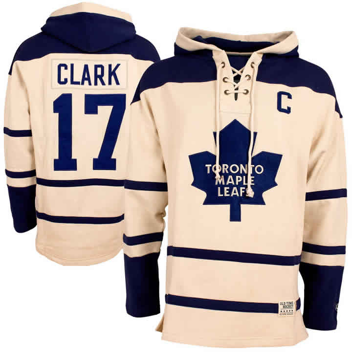 Toronto Malpe Leafs #17 Wendel Clark Cream All Stitched Hooded Sweatshirt,We sell and wholesale Toronto Malpe Leafs #17 Wendel Clark Cream All Stitched Hooded Sweatshirt on line form chian!